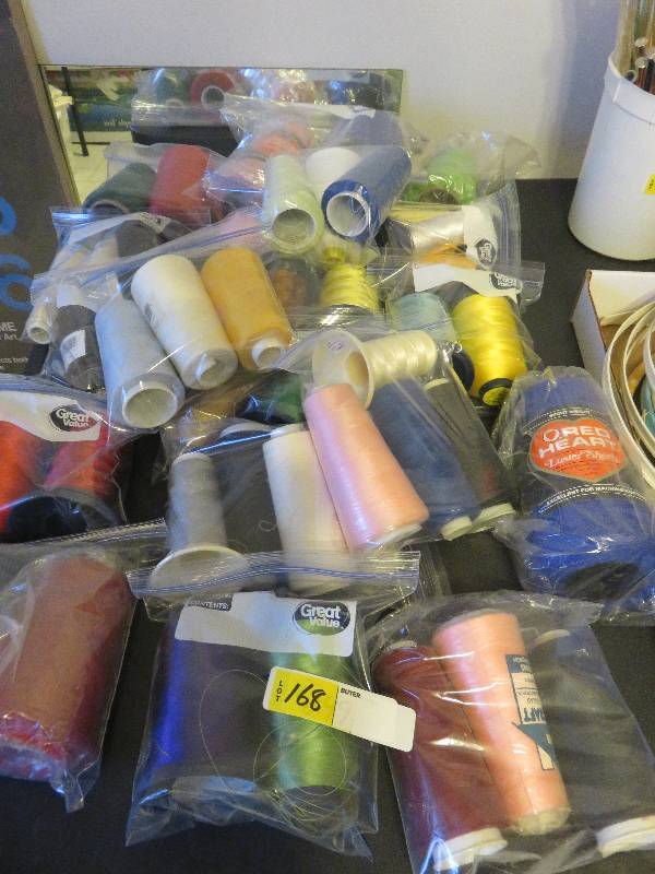 large lot of thread