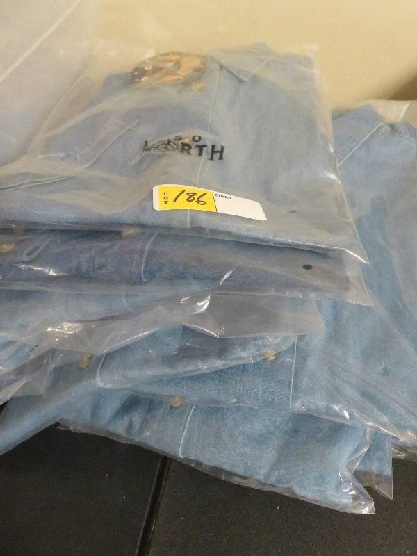 lot of denim shirts