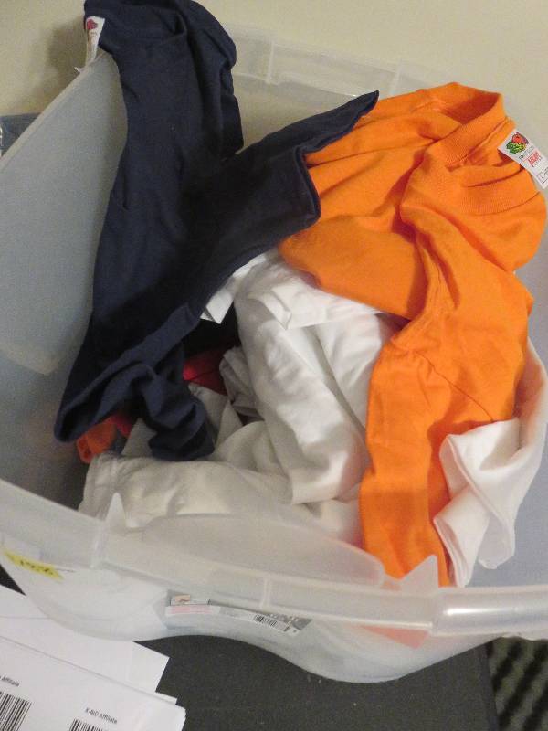 lot of T-shirts